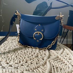 Beat 18 shoulder bag in deep blue. NWT